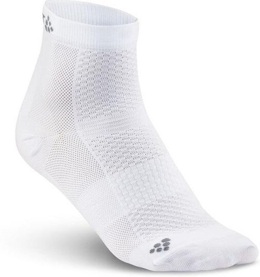 CRAFT Cool Mid 2-Pack Sock White Tynn Lettvektssokk 37/39