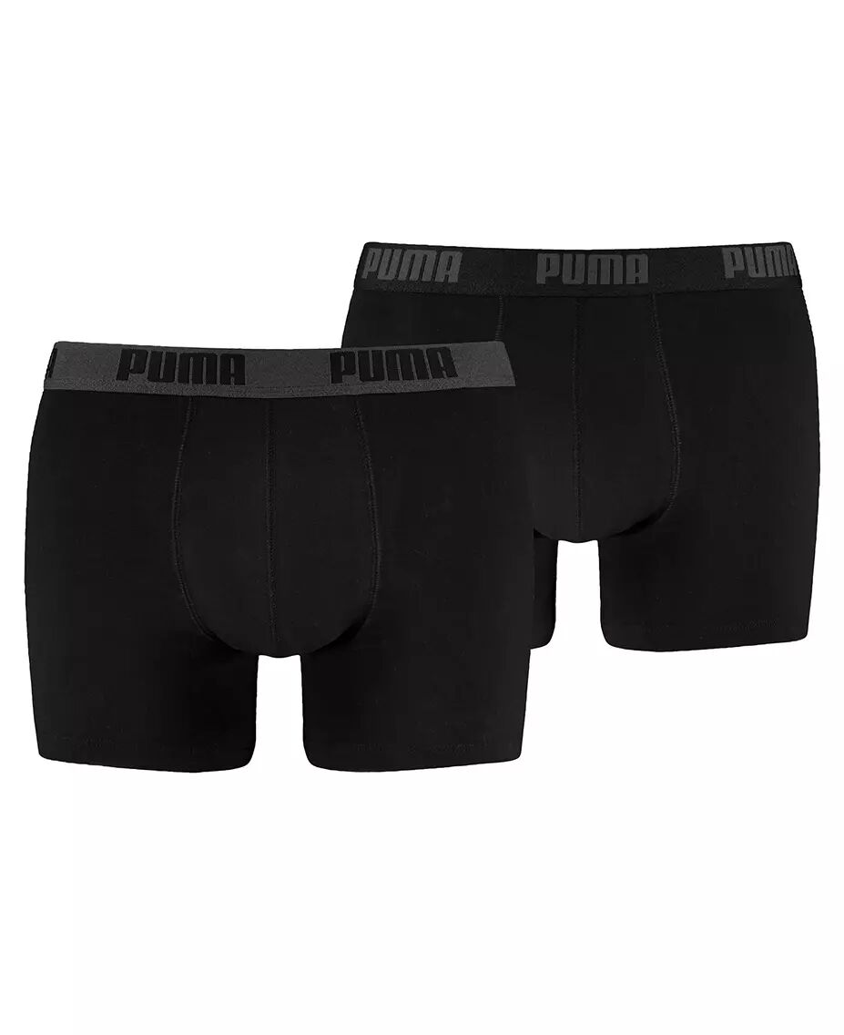 Puma Basic 2-Pack - Boxershorts - Black/Black - XXL