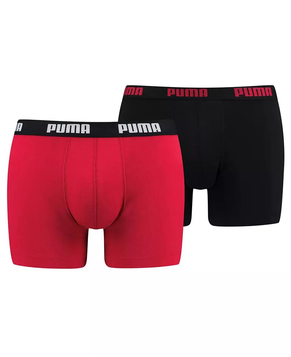 Puma Basic 2-Pack - Boxershorts - Red/Black - XXL