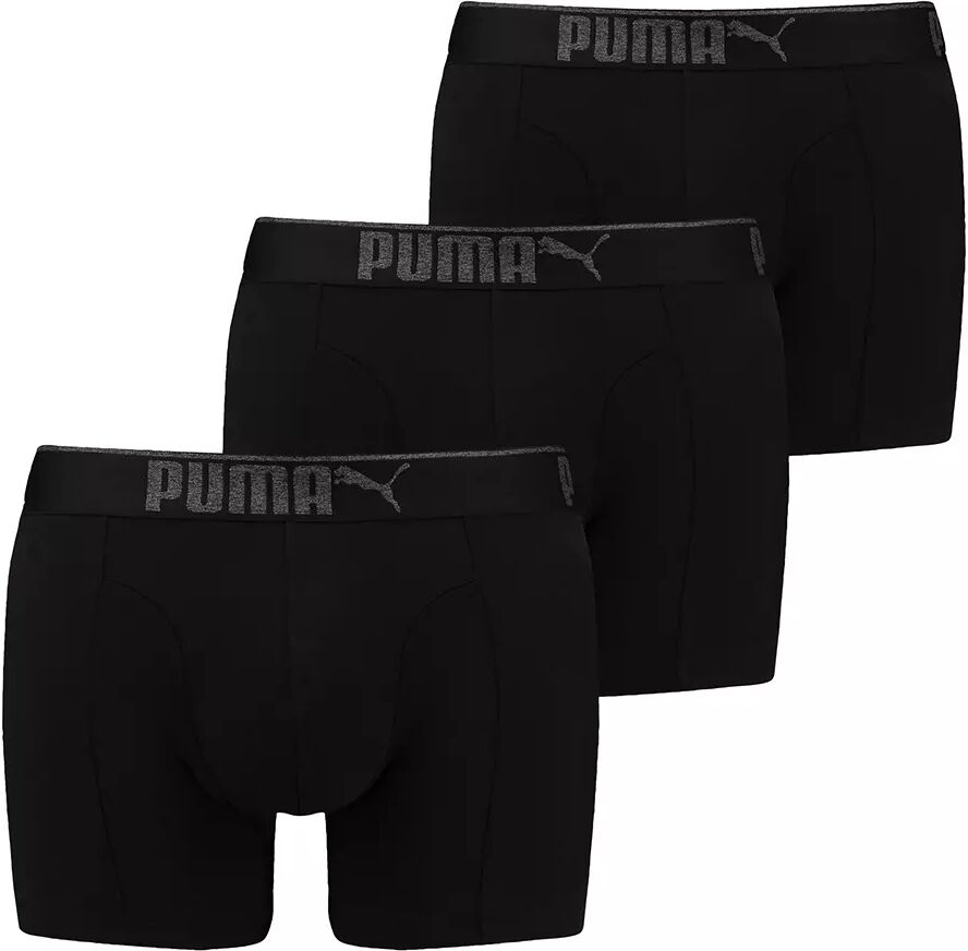 Puma Sueded Cotton 3-Pack - Boxershorts - Black - L