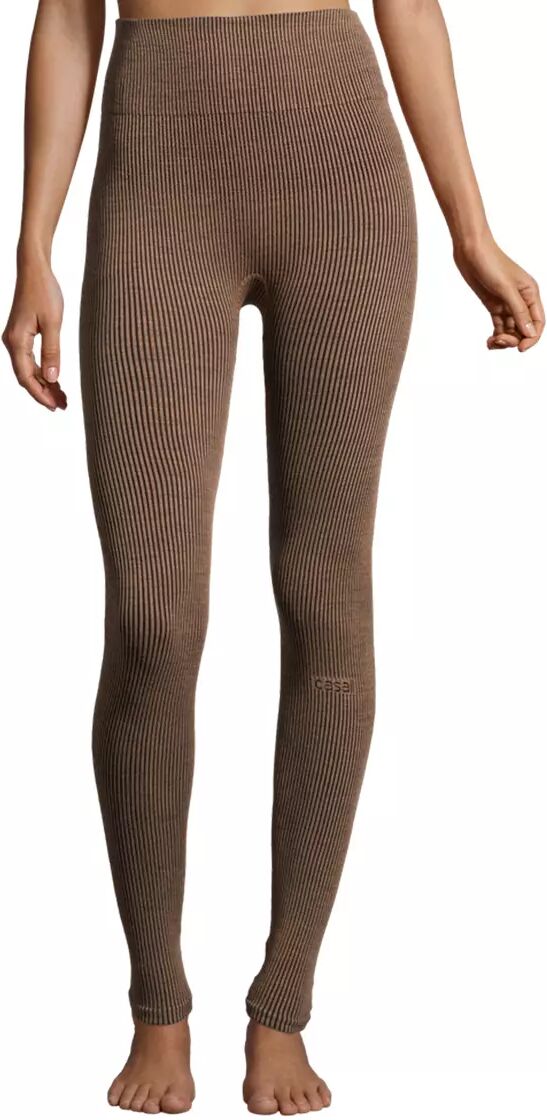 Casall Wool Rib -  - Tights - Black/Beige - L