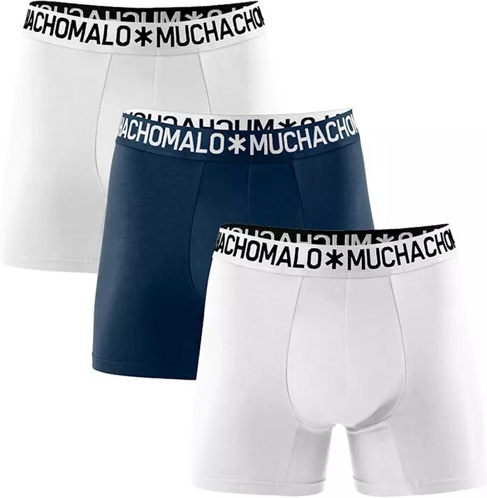 Muchachomalo Cotton 3pk - Boxershorts - White/Blue - XL