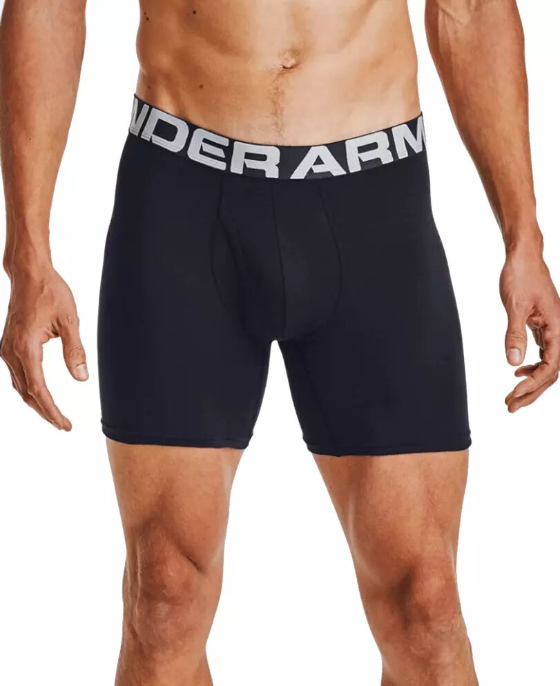 Under Armour Charged Cotton 6in 3pk - Boxershorts - Svart - LG