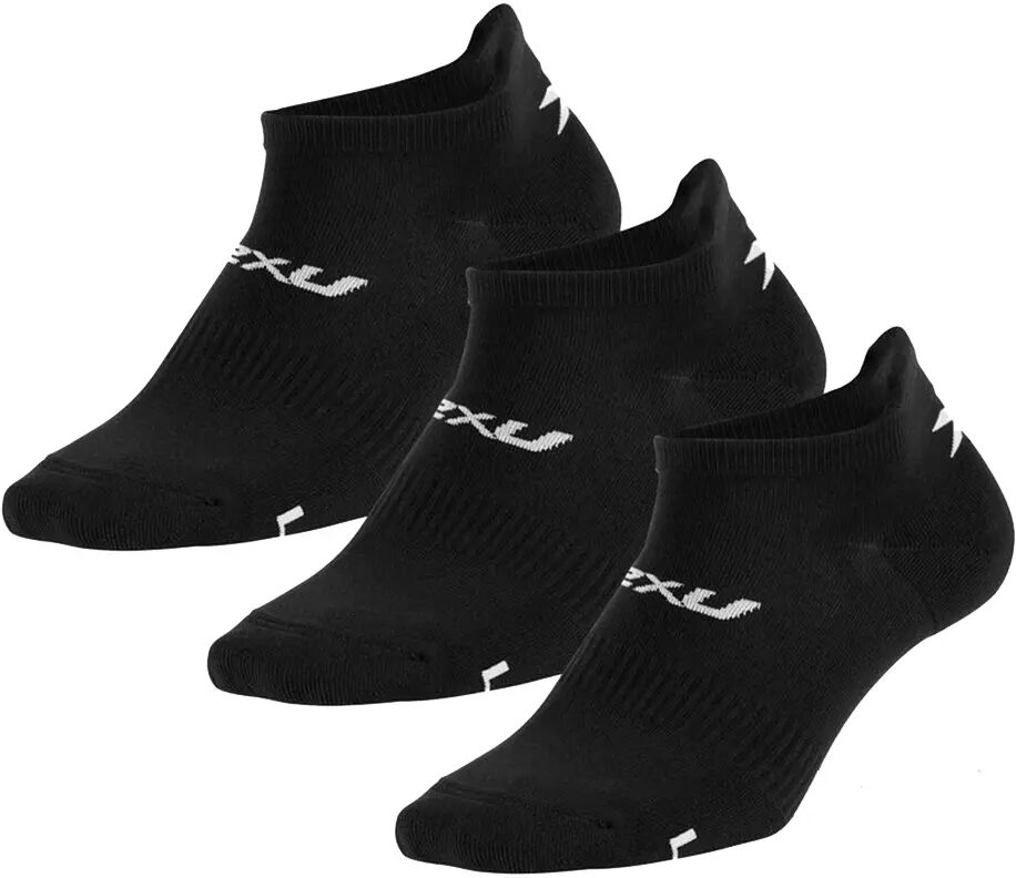 2XU Ankle 3pk - Sokker - Black/White - S