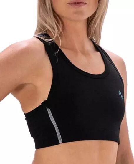 Northern Playground Zipbra Wool W's - Sports-BH - Svart - M