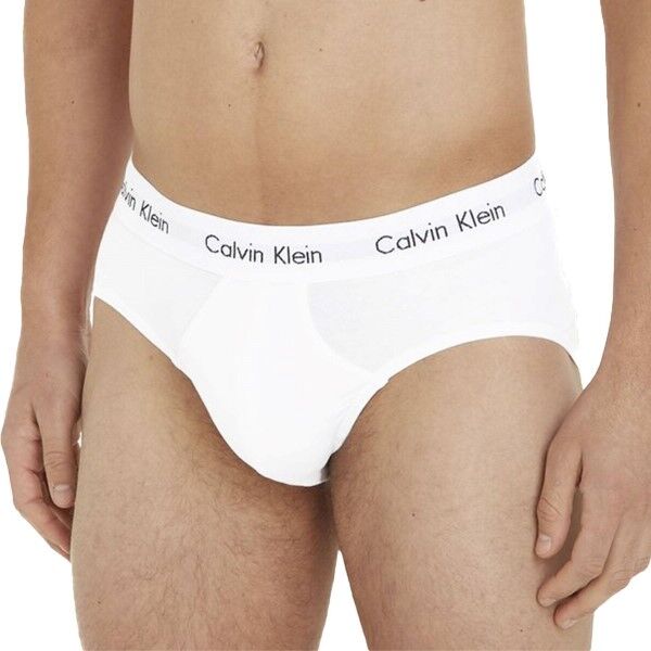 Calvin Klein 3-pakning Cotton Stretch Hip Brief - White