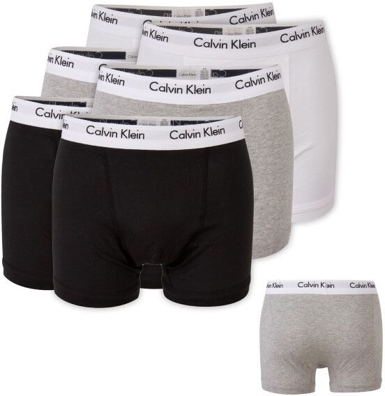 Calvin Klein 6-pakning Cotton Stretch Trunks - Mixed