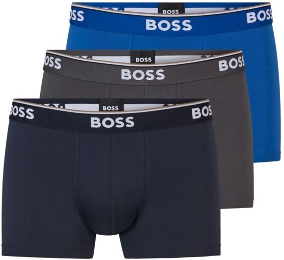 Hugo Boss 6-pakning Cotton Stretch Trunks - Grey/Blue