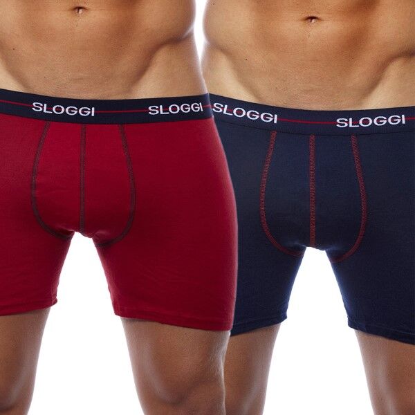 Sloggi 2-pakning Men Start Short C2P V003 - Navy