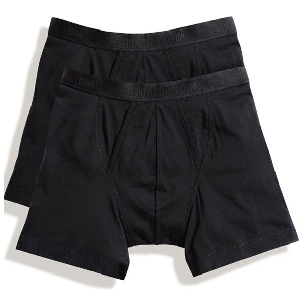 Fruit of the Loom 2-pakning Classic Boxer - Black
