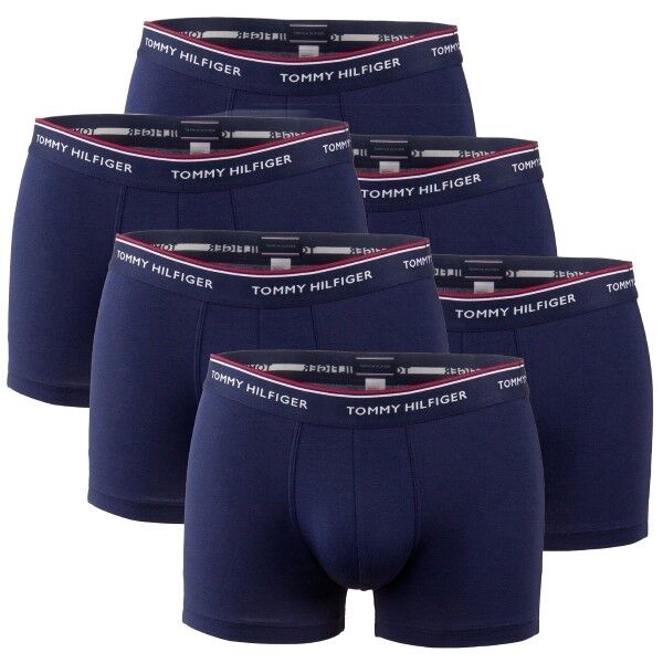 Tommy Hilfiger 6-pakning Stretch Trunk Premium Essentials - Darkblue * Kampanje *