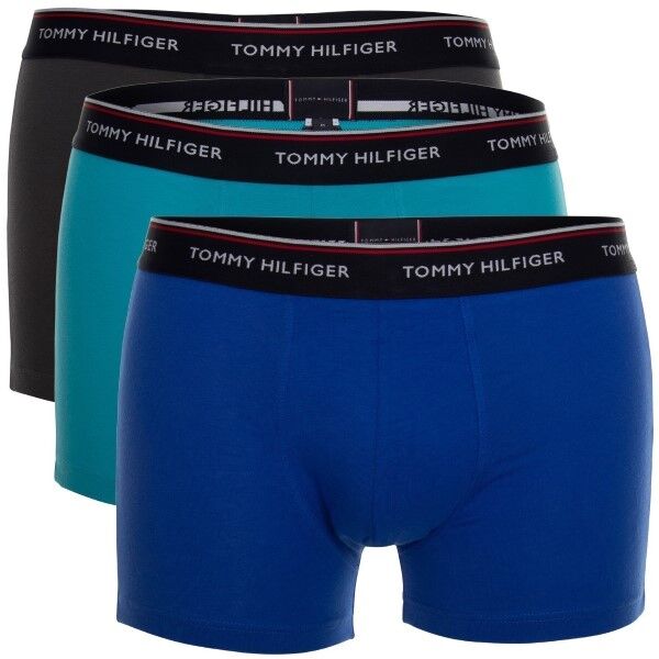 Tommy Hilfiger 3-pakning Stretch Trunk Premium Essentials - Grey/Blue * Kampanje *