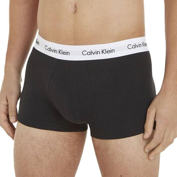 Calvin Klein 3-pakning Cotton Stretch Low Rise Trunks - Black