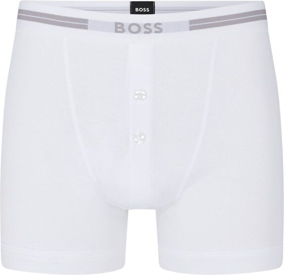 Hugo Boss Original Button Front Shorts - White