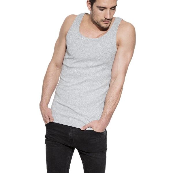 Bread & Boxers Bread and Boxers Tank Ribbed - Grey