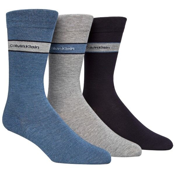 Calvin Klein 3-pakning Adam Bamboo Socks - Blue/Grey