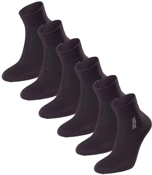 Pierre Robert 6-pakning Mid Cut Socks Men - Black * Kampanje *