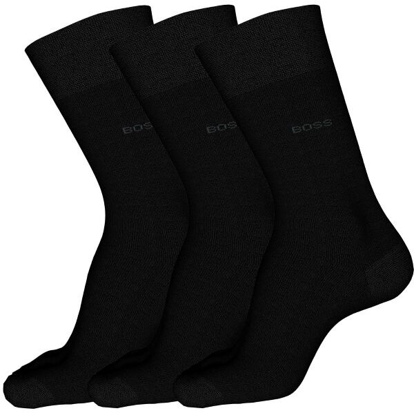 Hugo Boss 3-pakning RS Finest Soft Cotton Sock - Black