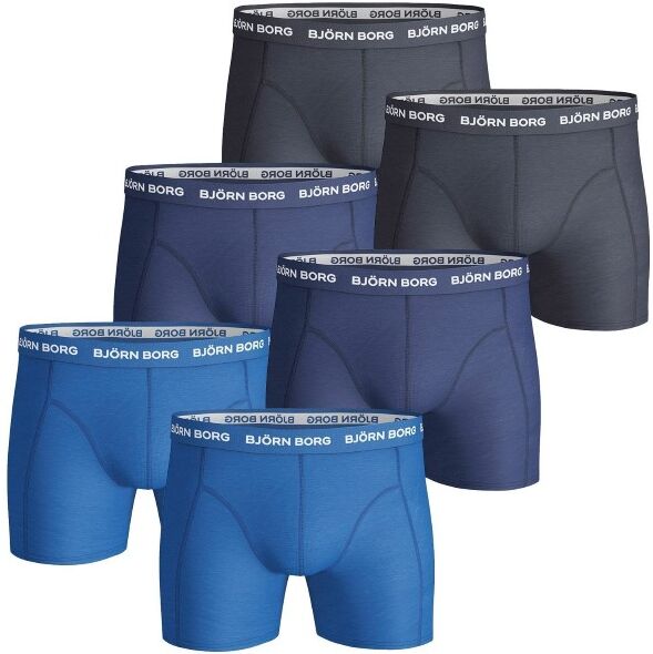 Björn Borg 6-pakning Essential Shorts - Navy/Blue * Kampanje *