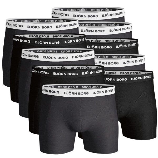 Björn Borg 10-pakning Essential Shorts Solids - Black