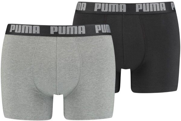 Puma 2-pakning Basic Boxer - Black/Grey