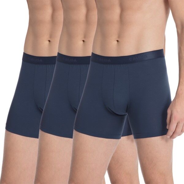 Calida 3-pakning Natural Benefit Boxer Brief - Darkblue