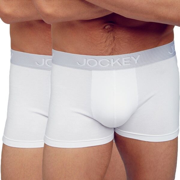 Jockey 2-pakning 3D Innovations Short Trunk 3XL - White