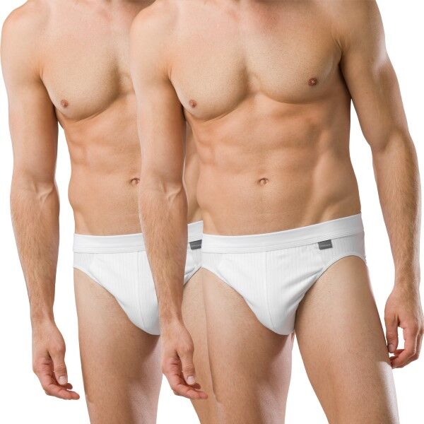 Schiesser 2-pakning Authentic Rio Briefs - White