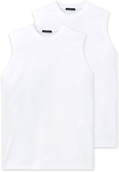 Schiesser 2-pakning Essentials Muscle Shirts - White