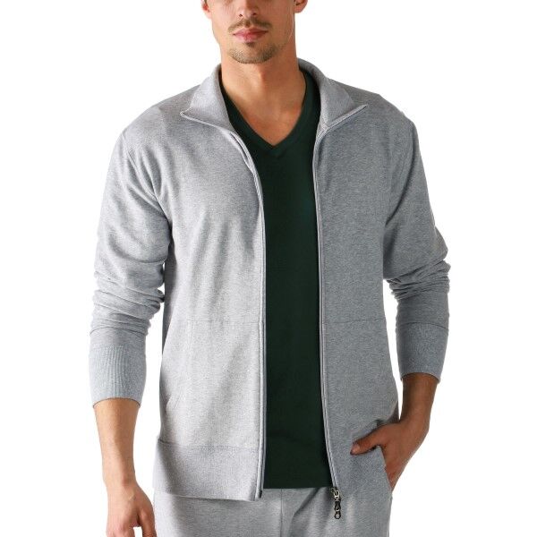 Mey Enjoy Sweat Jacket With Zip - Light grey