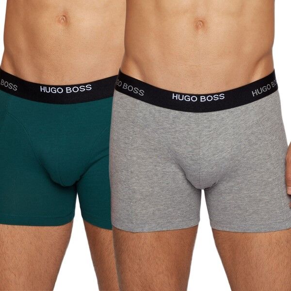 Hugo Boss BOSS Cotton Stretch Boxer Briefs 2-pakning - Green