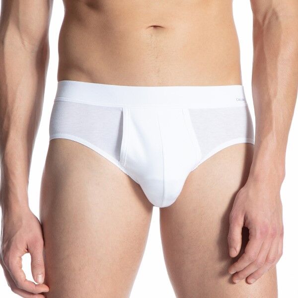 Calida Cotton Code Brief With Fly - White