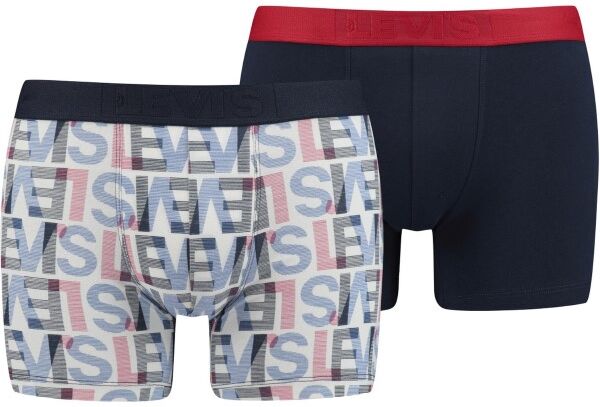 Levis 2-pakning Base Seasonal Boxer - Blue Pattern * Kampanje *