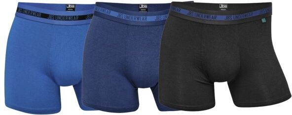 JBS 3-pakning Bamboo Boxers - Black/Blue