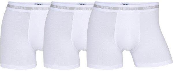 JBS 3-pakning Bamboo Boxers - White