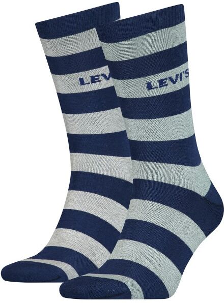 Levis 2-pakning Rugby Stripe Regular Socks - Blue