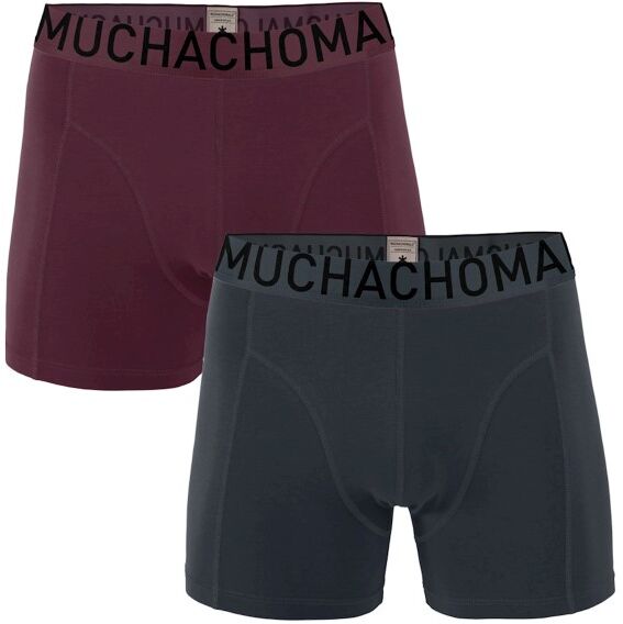 Muchachomalo 2-pakning Cotton Stretch Solid Boxer - Red/Green