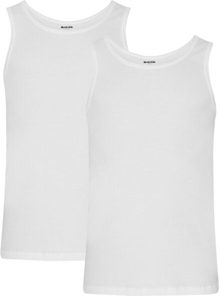 Resteröds 2-pakning Organic Cotton Tank Top Slim Fit - White * Kampanje *