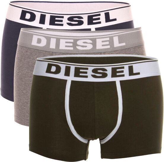 Diesel 3-pakning Fresh and Bright Damien Boxer Trunks - Grey/Blue