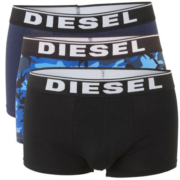 Diesel 3-pakning Instant Look Boxer Trunks - Blue