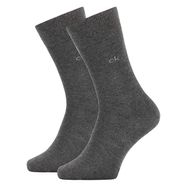 Calvin Klein 2-pakning Carter Casual Flat Knit Sock - Darkgrey