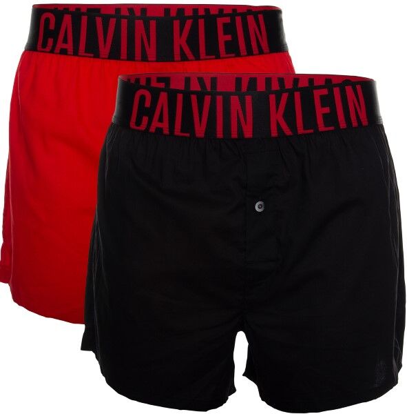 Calvin Klein 2-pakning Intense Power Slim Fit Boxer Shorts - Black/Red * Kampanje *