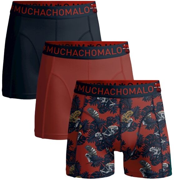 Muchachomalo 3-pakning Cotton Stretch Chameleon Boxer - Red Pattern-2