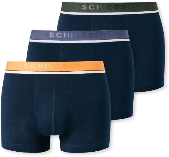 Schiesser 3-pakning 95-5 Organic Cotton Rio Boxer - Navy-2