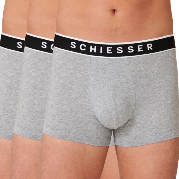 Schiesser 3-pakning 95-5 Organic Cotton Rio Boxer - Grey