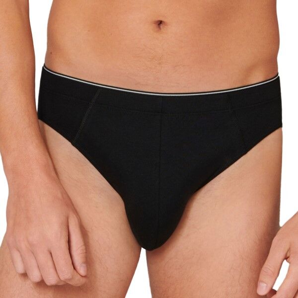 Schiesser 95-5 Organic Cotton Mini Brief - Black