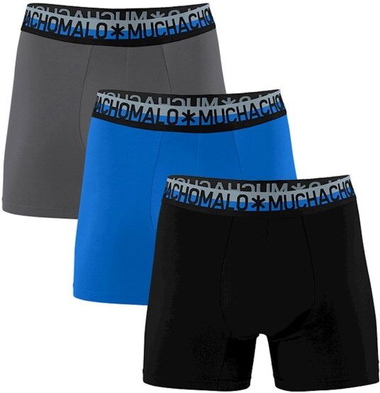 Muchachomalo 3-pakning Cotton Stretch Basic Boxer - Black/Blue