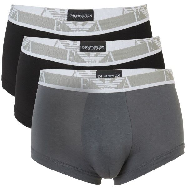 Emporio Armani Armani Monogram Trunk - Black/Grey