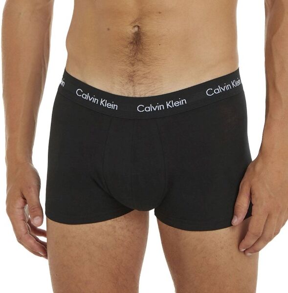 Calvin Klein 5-pakning Cotton Stretch Solid Low Rise Trunks - Black