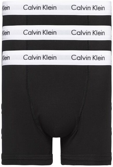 Calvin Klein 3-pakning Cotton Stretch Trunks Big Size - Black